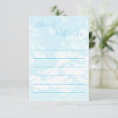 We zitten op Cloud Nine Baby shower Advieskaart (Staand voorkant)
