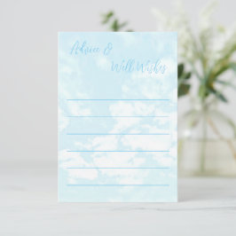 We zitten op Cloud Nine Baby shower Advieskaart
