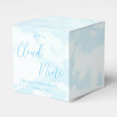 We zitten op Cloud Nine Baby shower Bedankdoosjes (Voorkant Zijde)