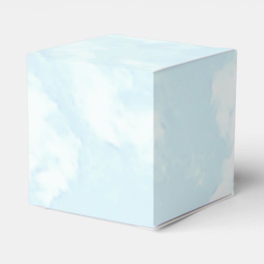 We zitten op Cloud Nine Baby shower Bedankdoosjes (Achterkant)