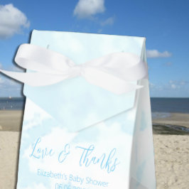 We zitten op Cloud Nine Baby shower Bedankdoosjes