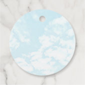 We zitten op Cloud Nine Baby shower Bedankjes Labels (Achterkant)