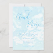 We zitten op Cloud Nine Baby shower Kaart (Voorkant)