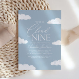We zitten op Cloud Nine Baby shower Kaart