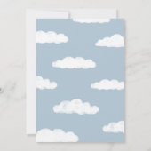 We zitten op Cloud Nine Baby shower Kaart (Achterkant)