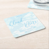 We zitten op Cloud Nine Baby shower Kartonnen Onderzetters (Schuin)