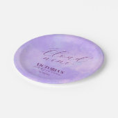 We zitten op Cloud Nine Baby shower Papieren Bordje (Gekanteld)