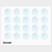 We zitten op Cloud Nine Baby shower Ronde Sticker (Vel)