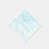 We zitten op Cloud Nine Baby shower Servet (Hoek)