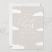 We zitten op Cloud Nine Genderneutraal Baby shower Kaart (Voorkant)