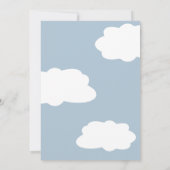 We zitten op Cloud Nine Genderneutraal Baby shower Kaart (Achterkant)