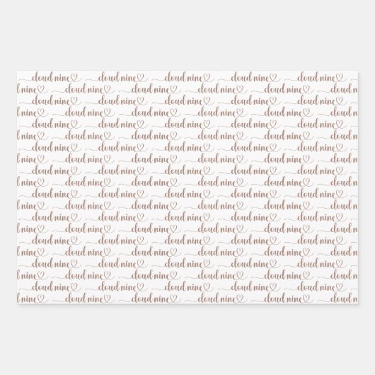 We zitten op een wolk met negen geslachtsneutrale inpakpapier vel (Voorkant 3)