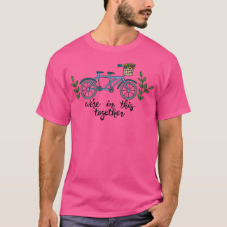 We zitten samen in deze tandemfiets t-shirt