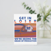 We zoeken de productiemiddelen in. briefkaart (Staand voorkant)