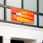 We zoeken personeel Word lid van ons team Sollicit Spandoek (Buitenkant Gebouw)
