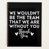 We zouden niet het team zijn zonder jou planner (Voorkant)