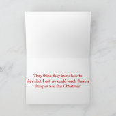 WE ZOUDEN ZE RENDIERSPELLEN KUNNEN LEREN = KERST FEESTDAGEN KAART (Binnen)