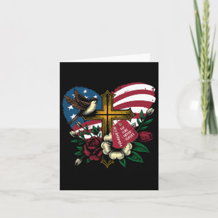 We zullen American Flag Memorial Day 4t nooit verg Kaart