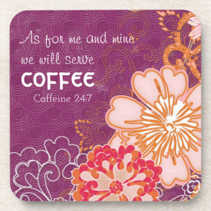 We zullen Coffee Caffeine 24:7 Onderzetter Onderze