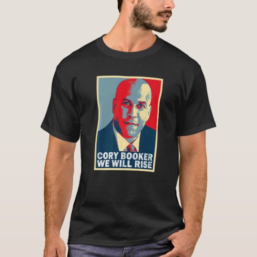 We zullen Cory Booker verhogen T-shirt (Voorkant)