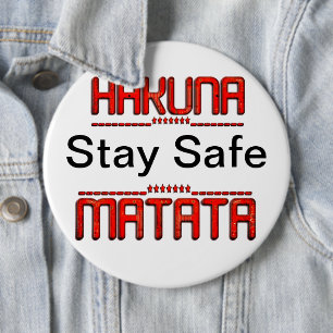 We zullen COVID-19 overleven – een boodschap van k Ronde Button 6,0 Cm