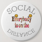 We zullen COVID-19 overleven – een boodschap van k Ronde Button 6,0 Cm (Voorkant)