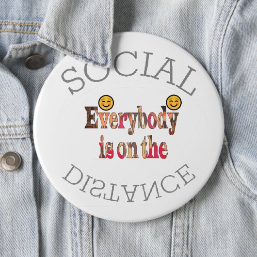 We zullen COVID-19 overleven – een boodschap van k Ronde Button 6,0 Cm (In situ)