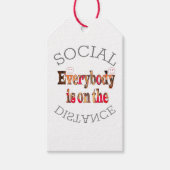 We zullen COVID-19 overleven: een boodschap van ve Cadeaulabel (Voorkant)