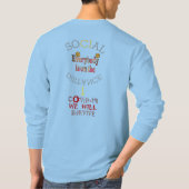 We zullen COVID-19 overleven: een boodschap van ve T-shirt (Achterkant)