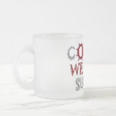 We zullen COVID-19 overleven – kracht en veerkrach Matglas Koffiemok (Links)