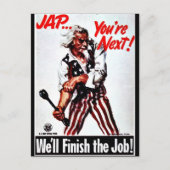 We zullen de baan afmaken! briefkaart (Voorkant)