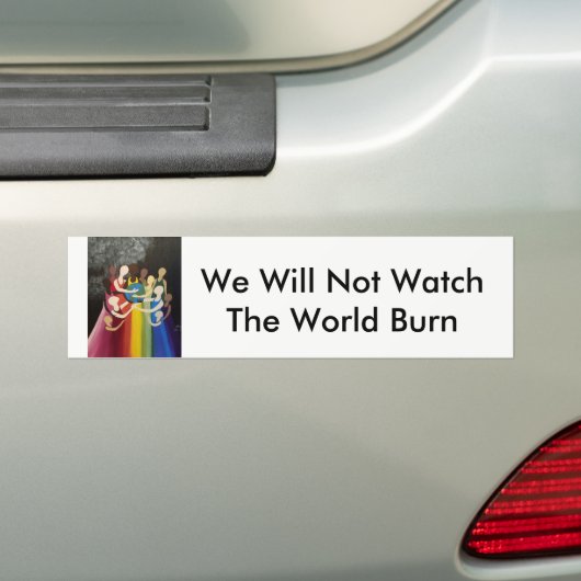 We zullen de Bumpersticker van de wereldoorlog nie (Op auto)