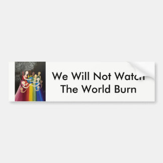 We zullen de Bumpersticker van de wereldoorlog nie