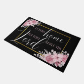 We zullen de Heer dienen | Christelijke deuren Deurmat (Schuin)