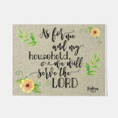 We zullen de Heer dienen Deurmat (Voorkant)