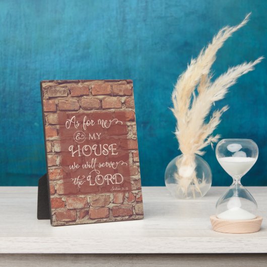 We zullen de Heer dienen - Joshua 24:15 Fotoplaat (Zijkant)