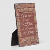 We zullen de Heer dienen - Joshua 24:15 Fotoplaat (Zijkant)