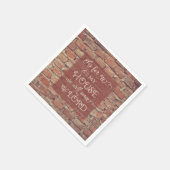 We zullen de Heer dienen - Joshua 24:15 Servetten (Hoek)