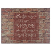 We zullen de Heer dienen - Joshua 24:15 Snijplank (Voorkant)