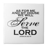 We zullen de Heer dienen Tegeltje (Voorkant)