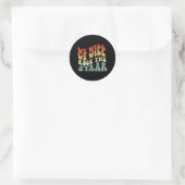 We zullen de Star Testing Day Teacher Kind-TED's r Ronde Sticker (Tas)