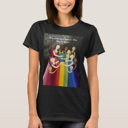 We zullen de wereld niet in de gaten houden (met w t-shirt