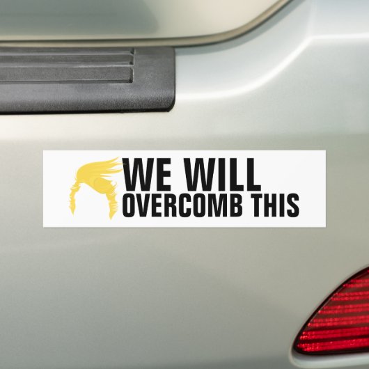 We zullen dit overwinnen. bumpersticker (Op auto)