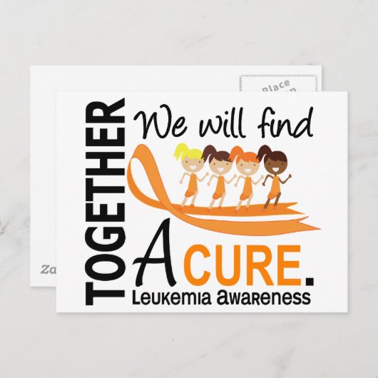 We zullen een echte leukemie vinden briefkaart (Voorkant / Achterkant)