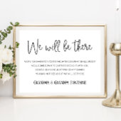 We zullen er zijn Memorial Seats Names Afstuderen Poster