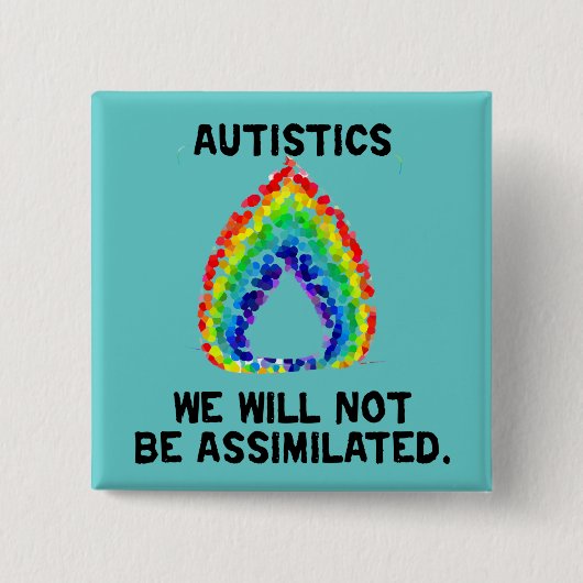 We zullen geen gelijkgestelde Buttonnen zijn Vierkante Button 5,1 Cm (Voorkant)