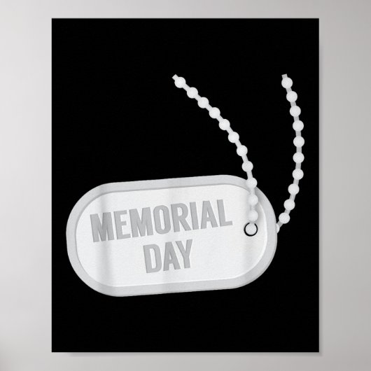 We zullen het America Flag Stars Memorial nooit ve Poster (Voorkant)