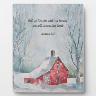 We zullen het bijbelvers 8x10 Afbeelding dienen Fotoplaat