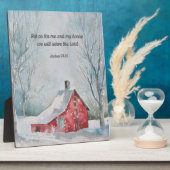 We zullen het bijbelvers 8x10 Afbeelding dienen Fotoplaat (Zijkant)