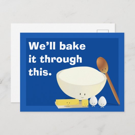 We zullen het door deze glimlachende Cartoon van h Briefkaart (Voorkant / Achterkant)